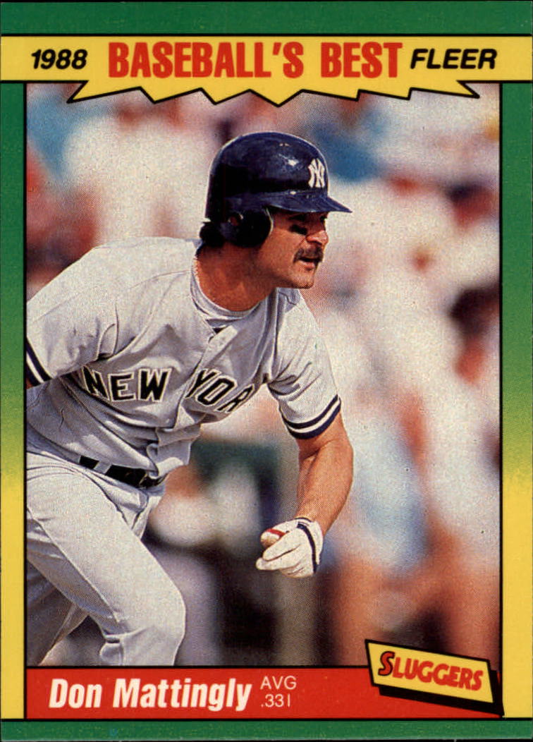 1988 Fleer Sluggers/Pitchers Baseball Cards    026      Don Mattingly